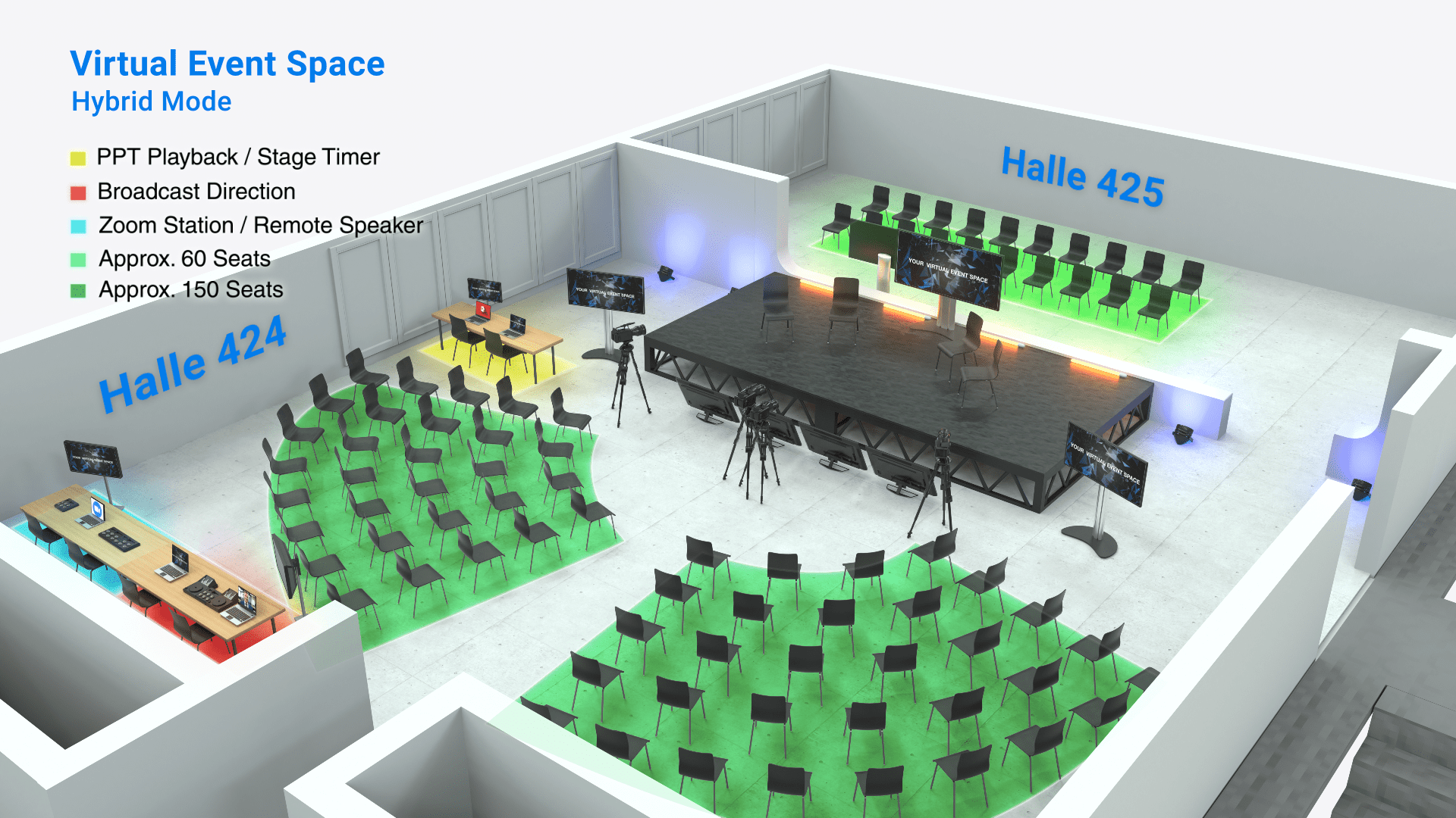 Virtual Event Space Hybrid Mode ENG